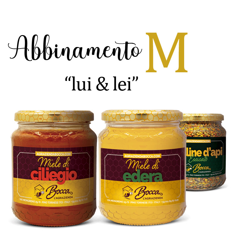 AgriAzienda BOCCA - abbinamento M "lui & lei" + OMAGGIO polline