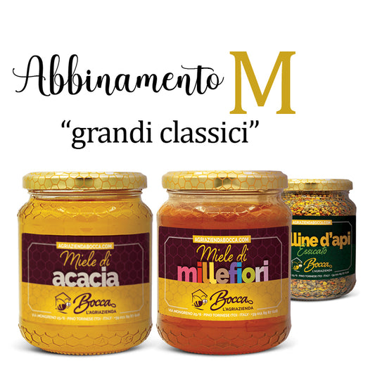 AgriAzienda BOCCA - abbinamento M "grandi classici" + OMAGGIO polline